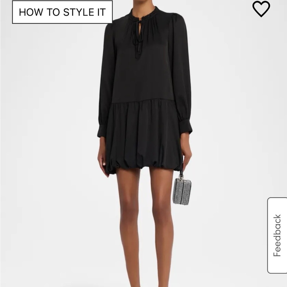 Neiman Marcus Black Long Sleeve Dress vintage